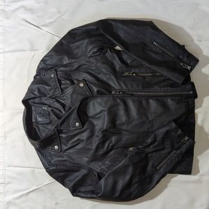 Max Studio Black Leather Jacket